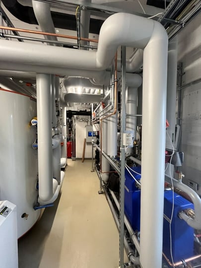 Verkkosaaren Laudus lämmönjakohuone